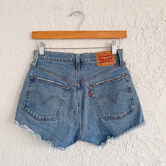 Levi's 501 High Waist Classic Denim Shorts - Picture 1 of 7